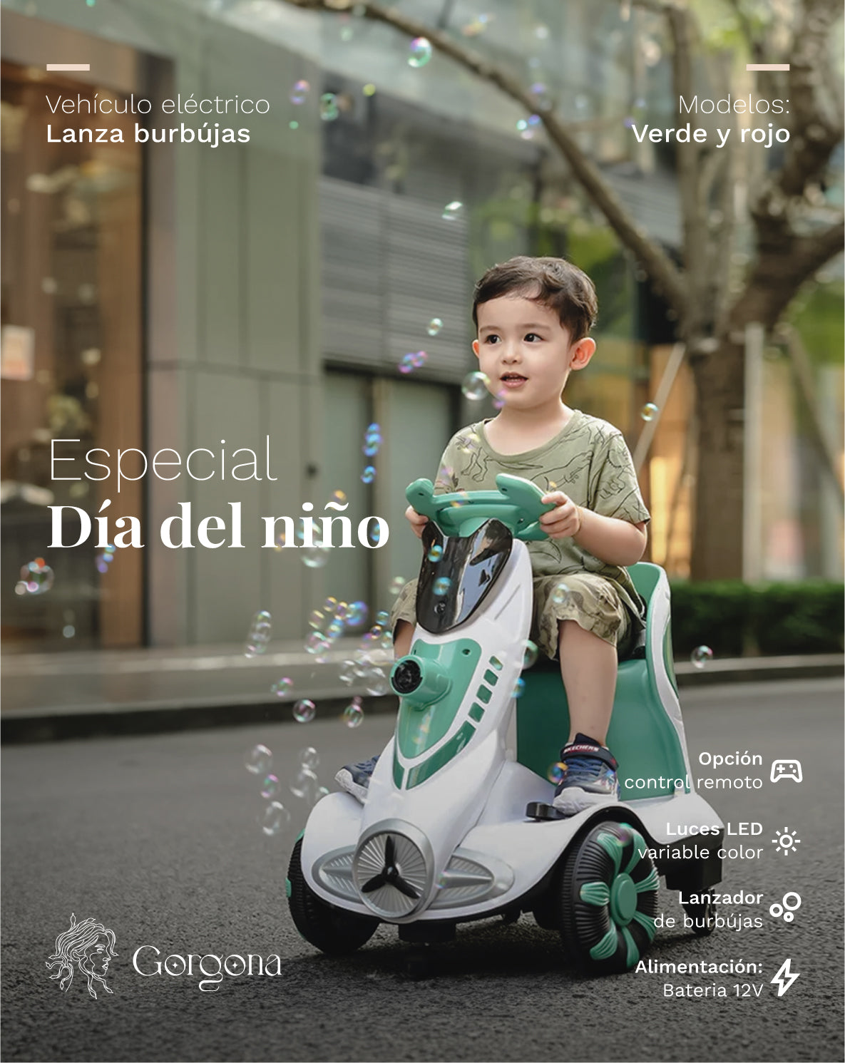 Vehículo Lanza Burbujas