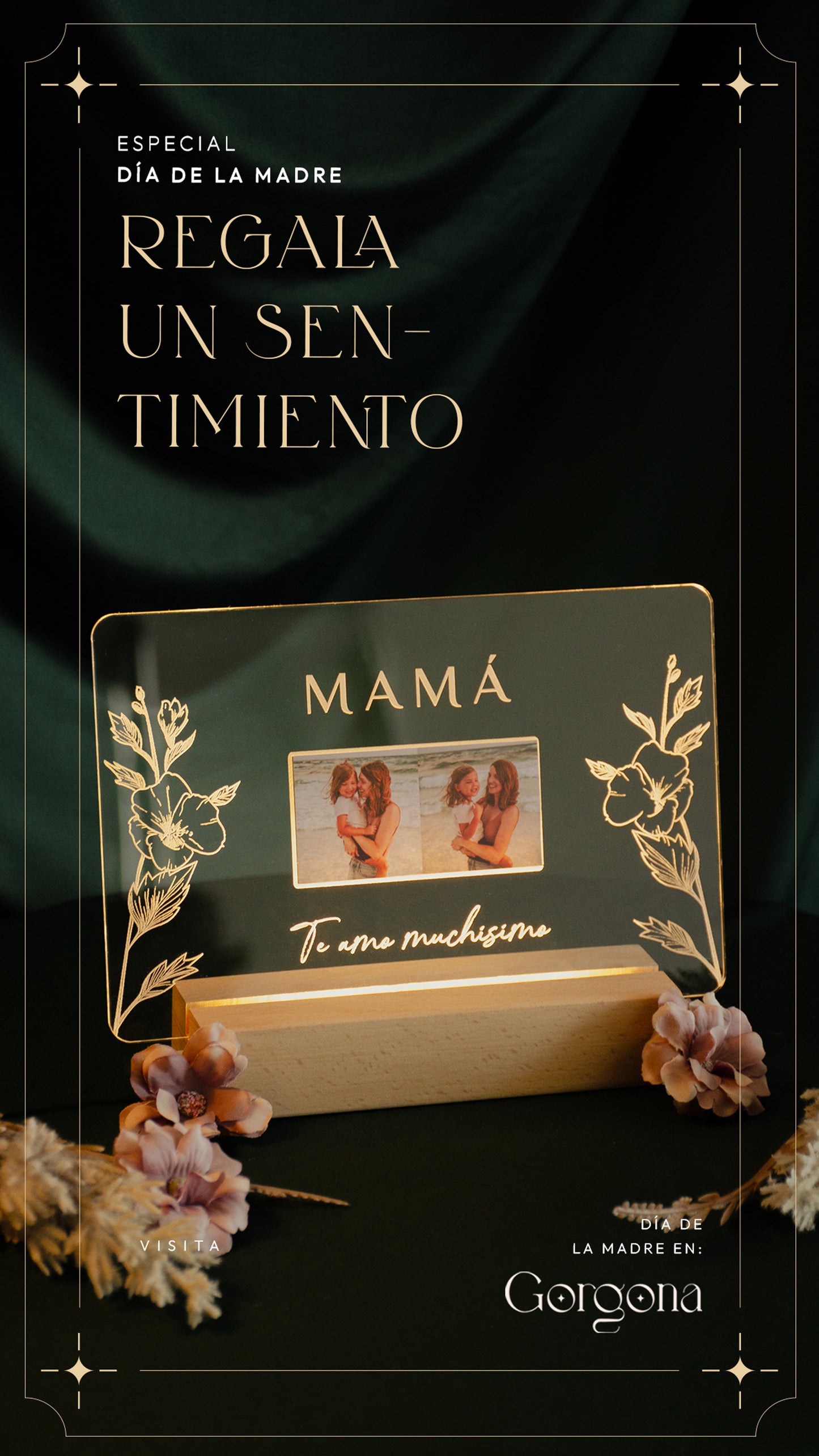 Base Madera Bifoto Mamá