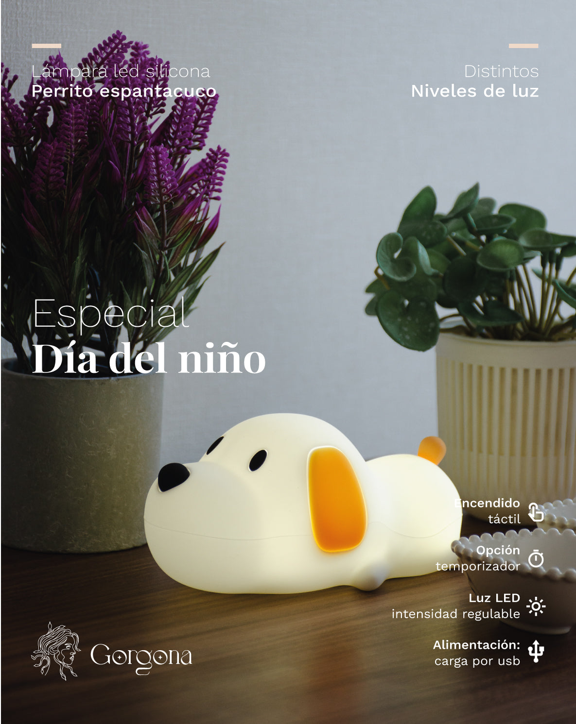 Perro Silicona Luminoso