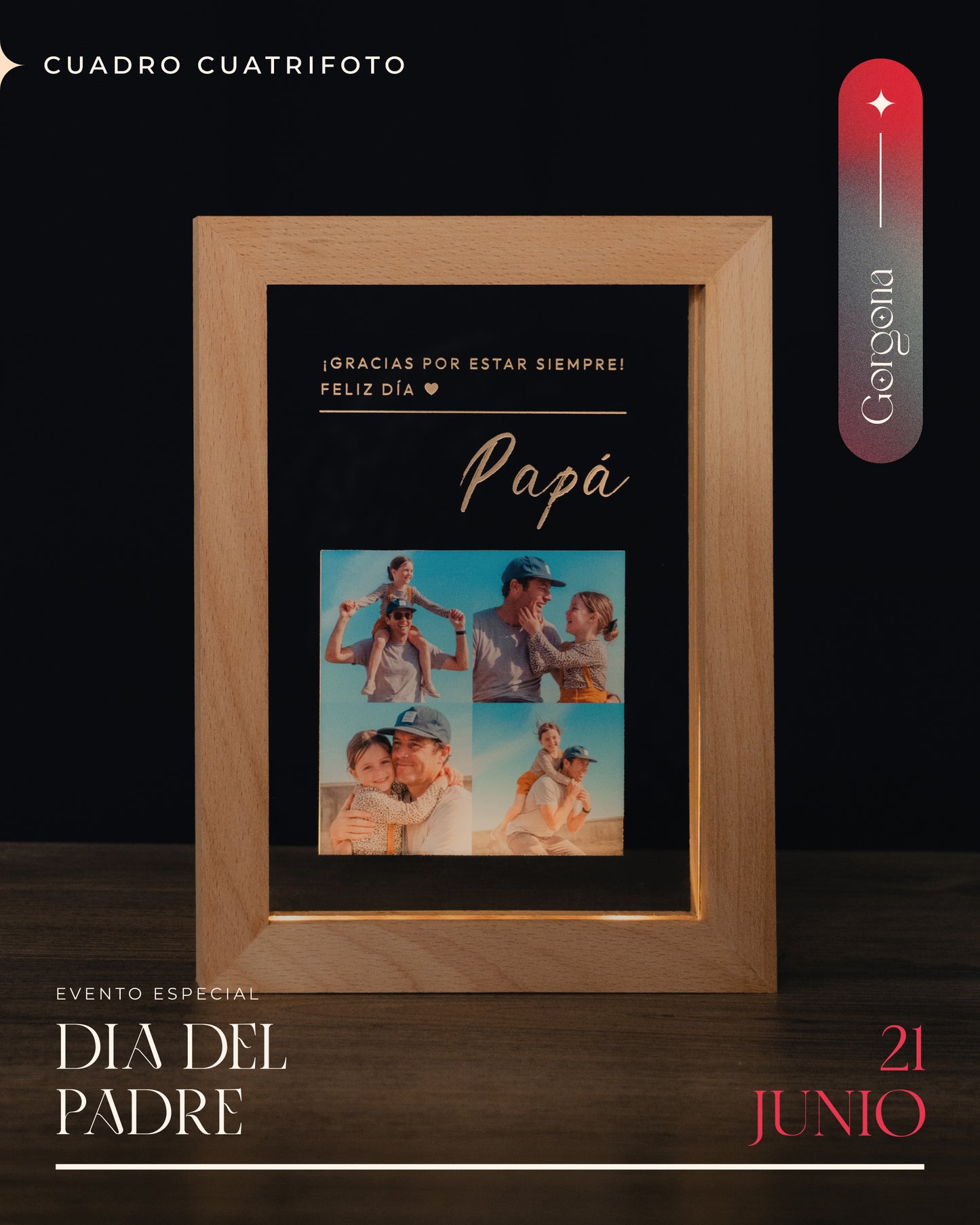 Cuadro Cuadri Fotos Papá