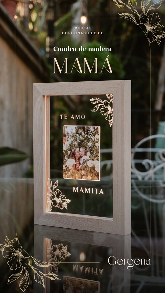Cuadro Madera Mamá