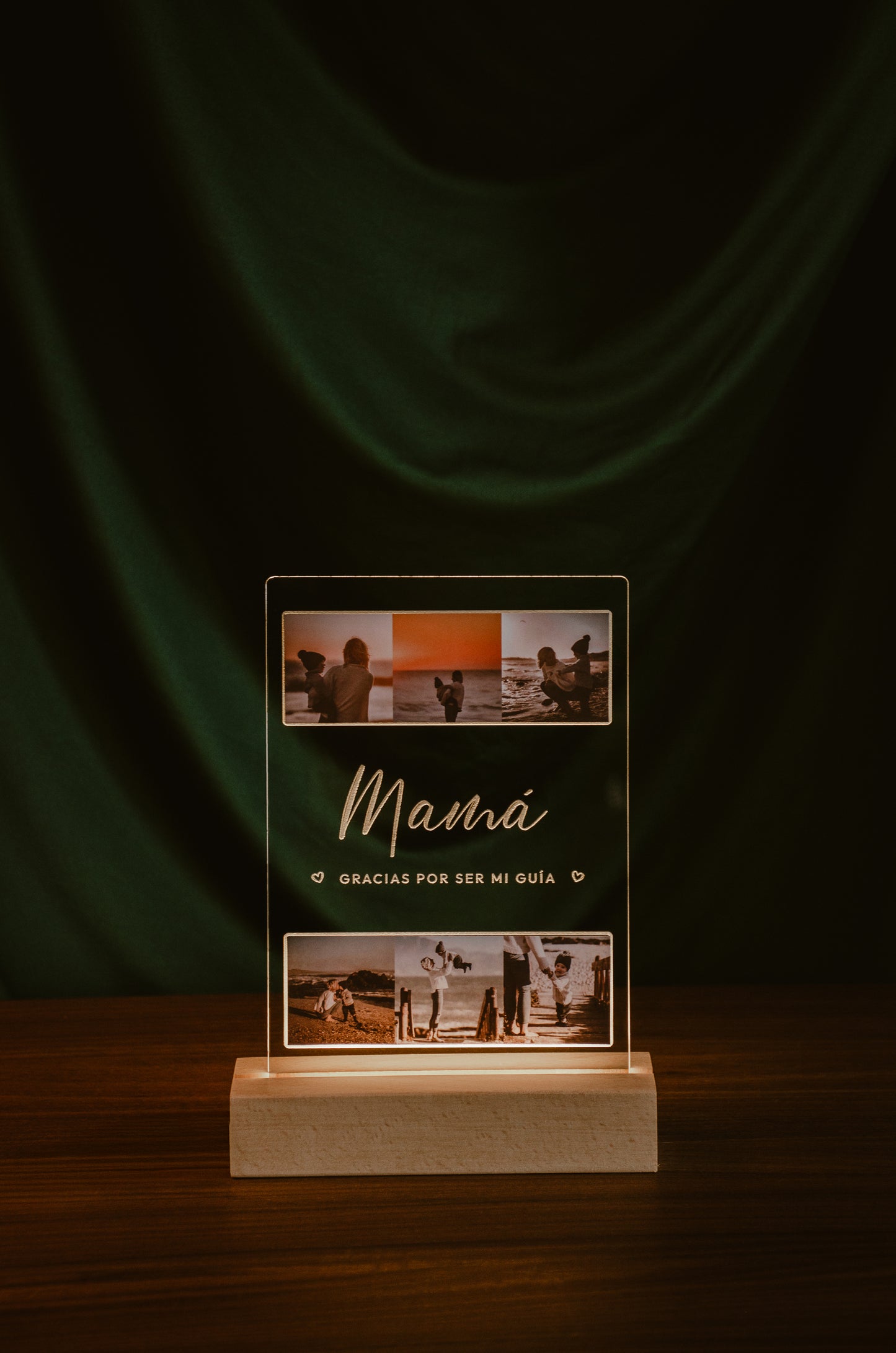 Base Madera Luz de Mamá