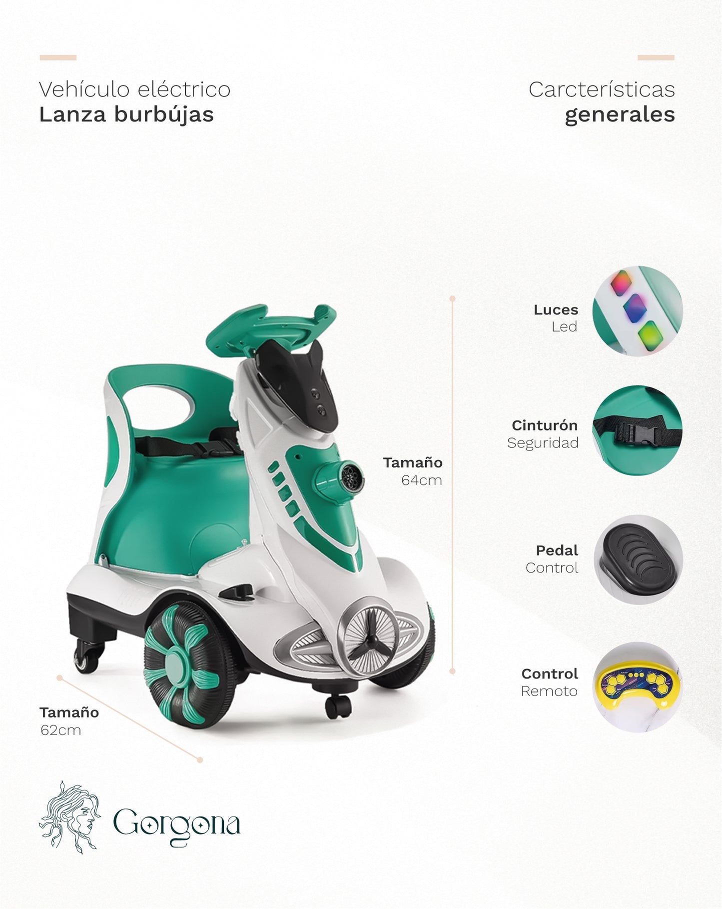 Vehículo Lanza Burbujas