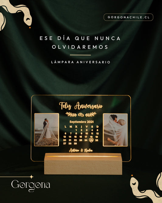 Base Madera Calendario con Fotos