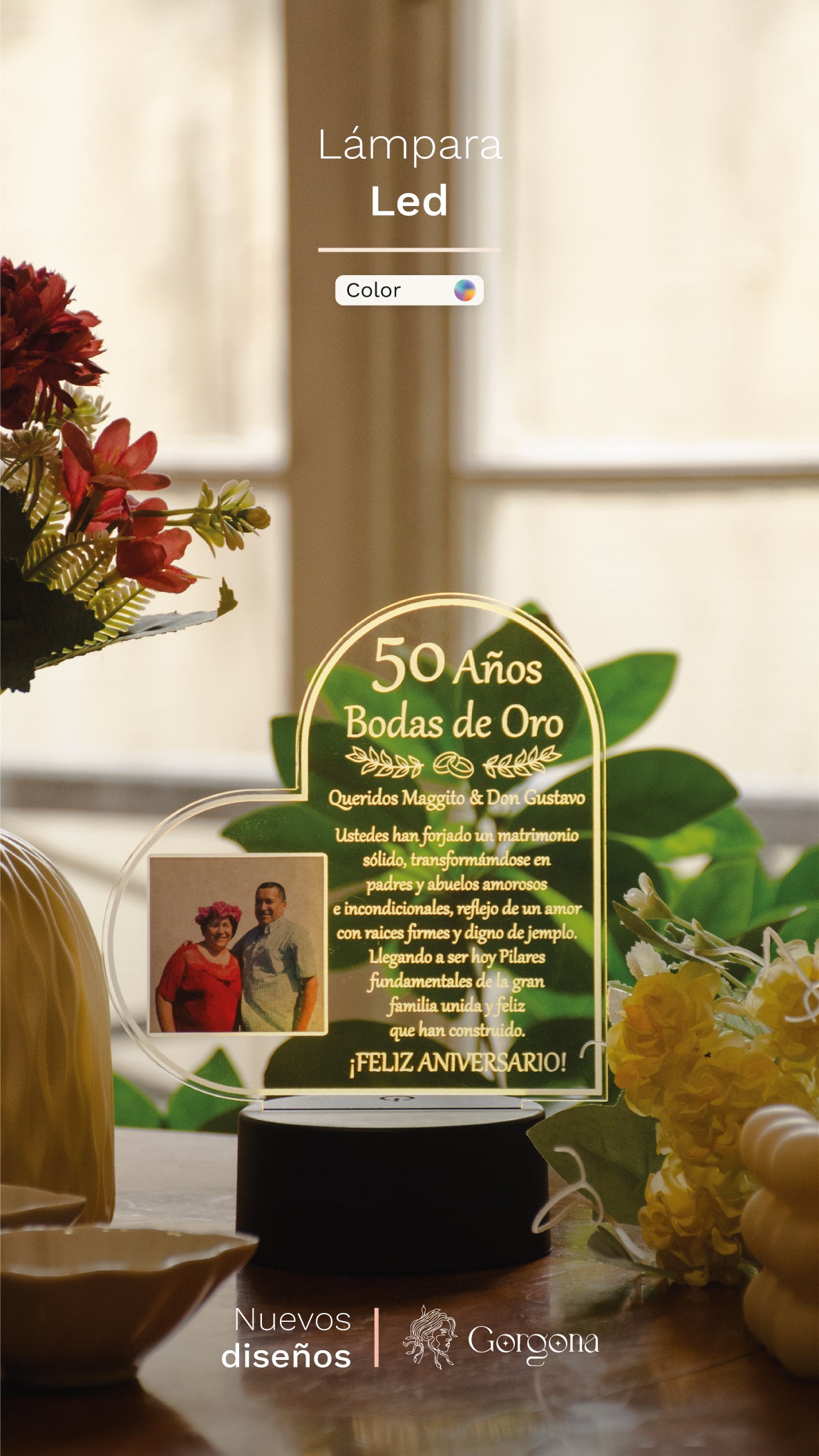 Corazón Fotográfico con Mensaje