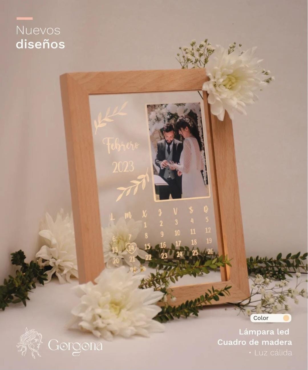 Marco Madera Calendario