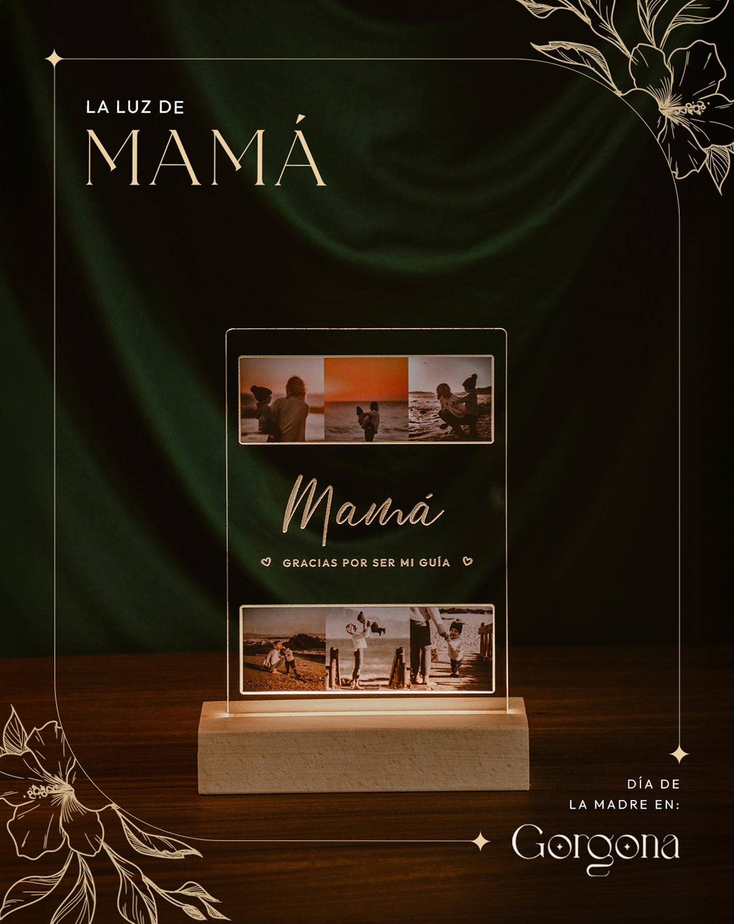 Base Madera Luz de Mamá