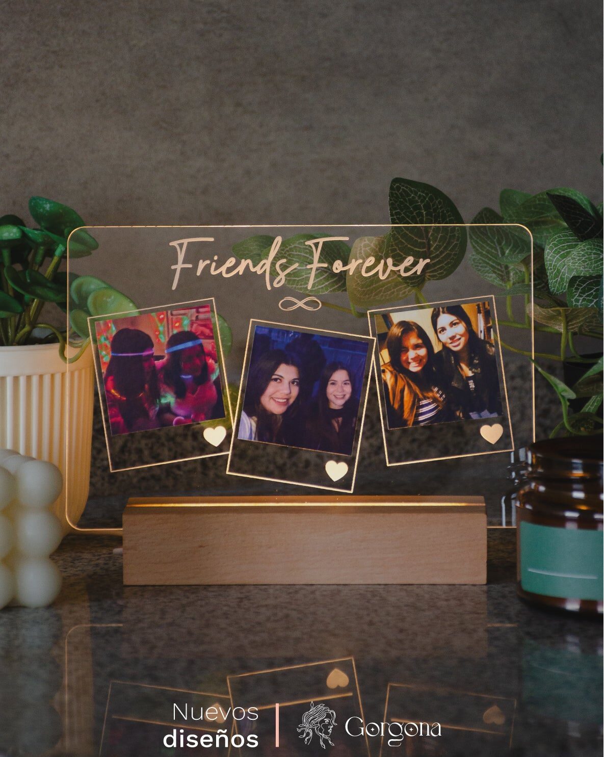 Base de madera Friends